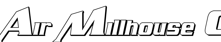 Air Millhouse Outline Font Download Free